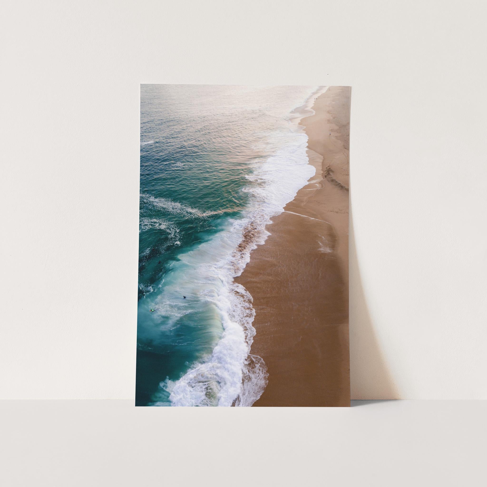 Framed Aerial Ocean Print | the Wedge, Newport Beach, California