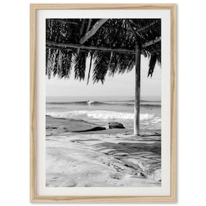 Fine Art Surf Photography Print - California San Diego Beach Wall Art Black and White Ocean Framed Fine Art Photography Home Wall Decor