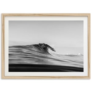 Fine Art Ocean Wave Surf Print - Beach House Black and White California Framed Fine Art Photography Wall Decor