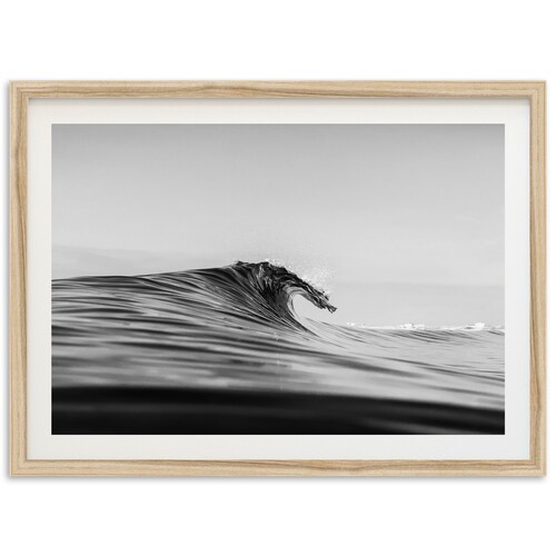 Black and White Surf Poster Print Landscape Beach Print - Etsy