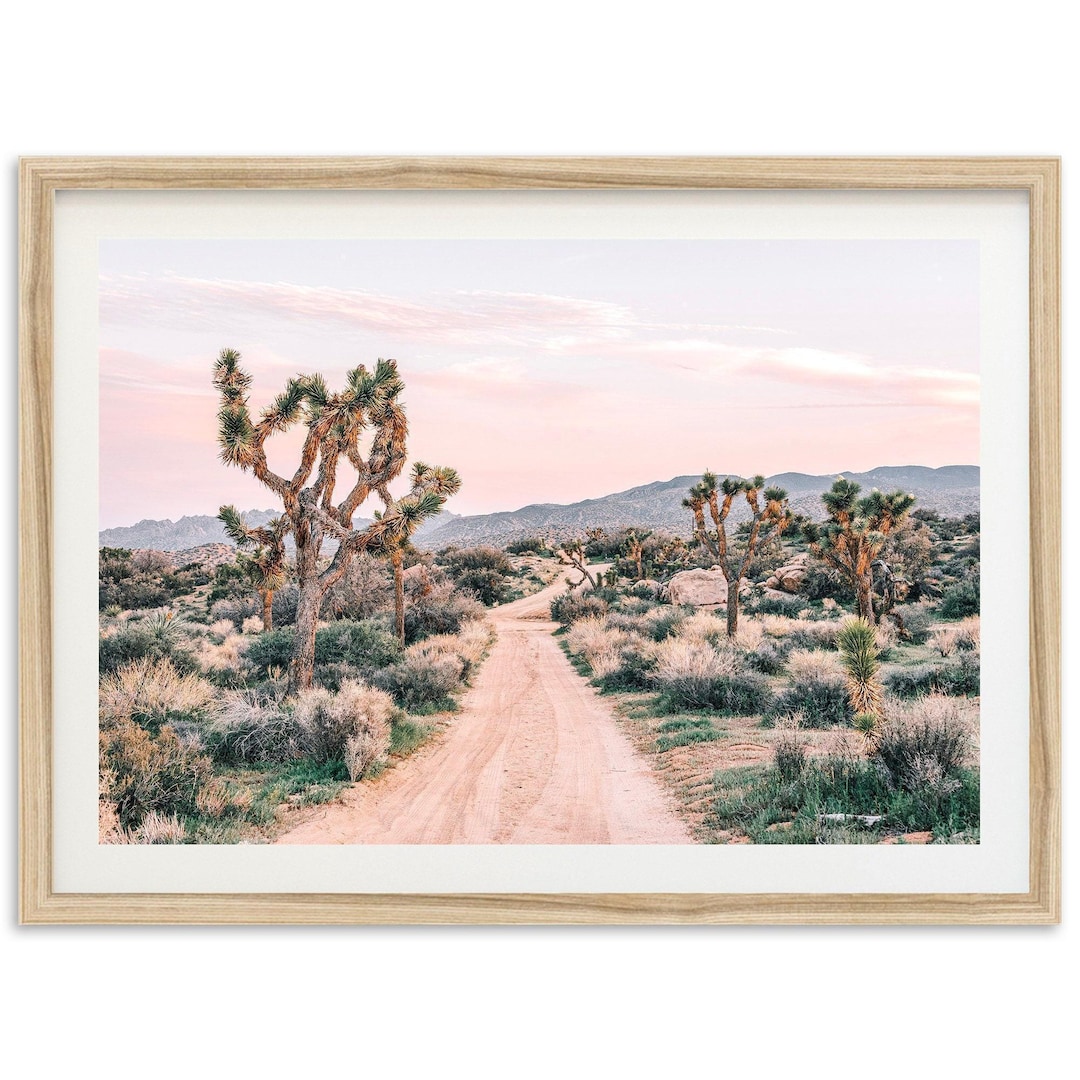 Framed Joshua Tree Wall Art | Desert Landscape Photography Print ...