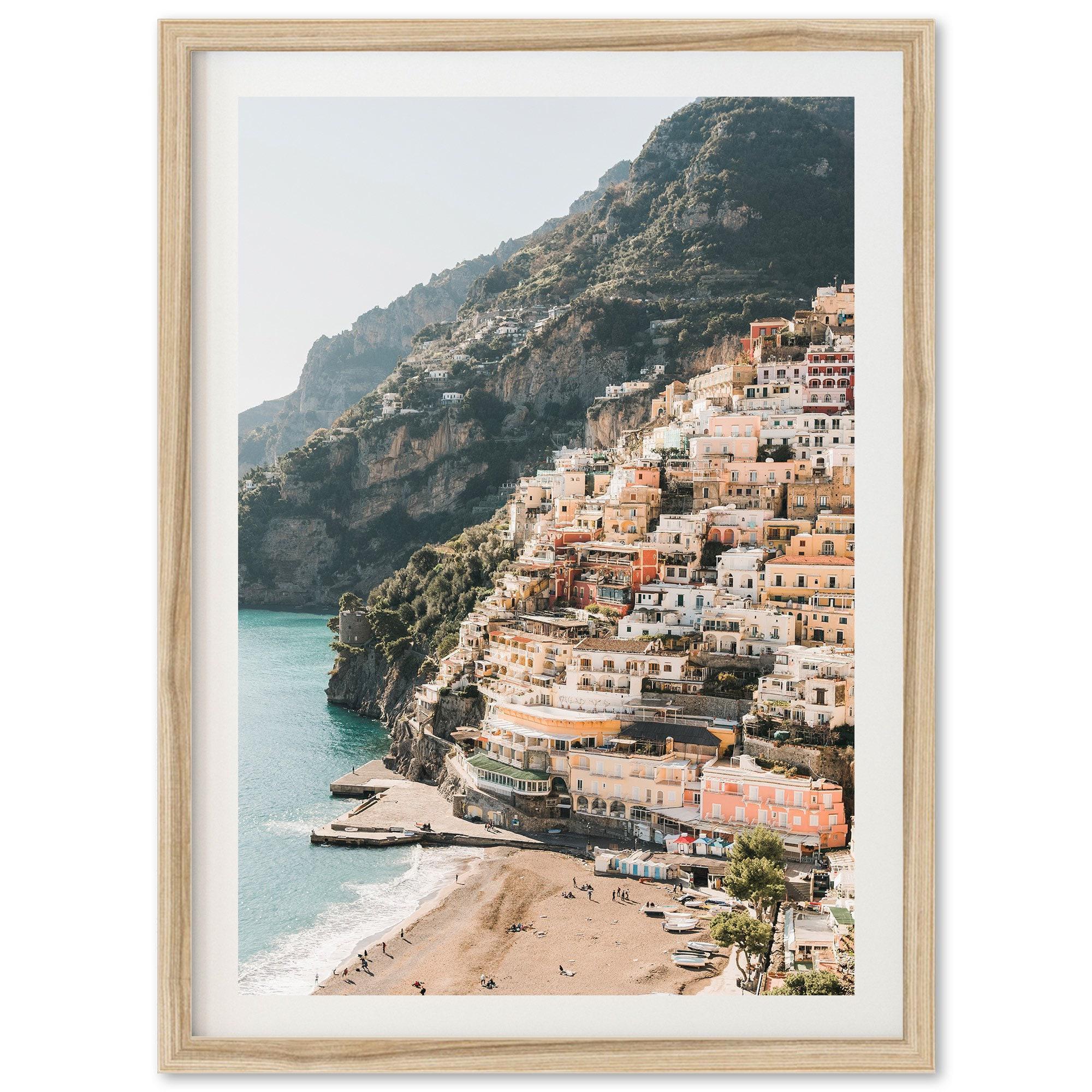 Fine Art Amalfi Coast Print - Italy Coastal Decor, Italian Beach Photography, Positano Summer Print, Coastal Chic Wall Art