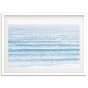 Fine Art Ocean Waves Surf Print - Minimalist Beach House Framed Fine Art Photography Wall Decor