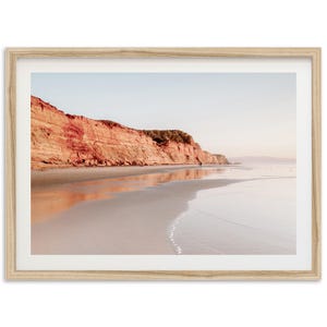 Framed Fine Art Ocean Print - Minimalist California Beach San Diego Coastal Framed Fine Art Photography Home Wall Decor