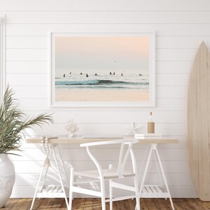 Affiche encadrée sur le thème du surf | Décoration murale plage côtière, photographie californienne, décoration océan, réunion de conseil d'administration image 5