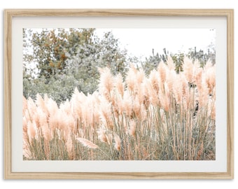 Framed Coastal Grass Fine Art Print | Landscape Photography Wall Decor
