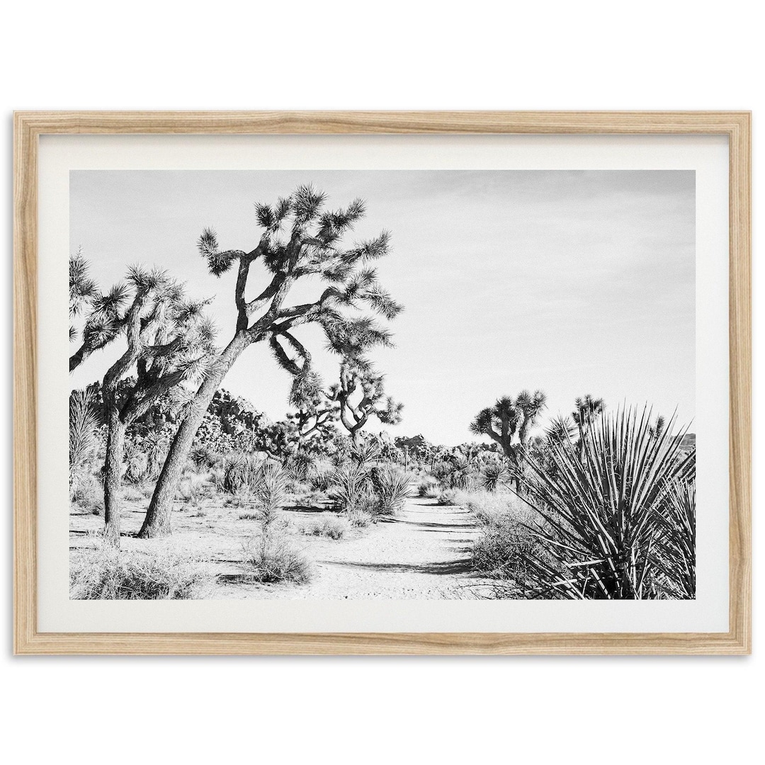 Framed Joshua Tree Print | California Desert Wall Art, Landscape ...