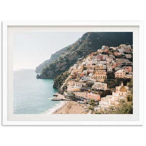 Fine Art Amalfi Coast Print - Positano Italy Travel Ocean Beach Framed Fine Art Photography Home Wall Decor