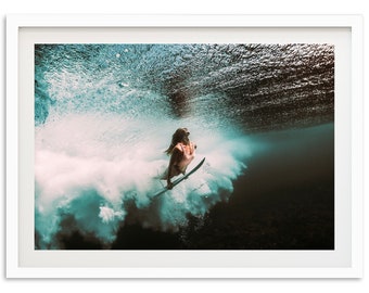 Fine Art Abstract Surf Print - Ocean Lifestyle Beach House Framed Fine Art Photography Home Wall Decor