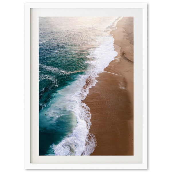 Fine Art Aerial Ocean Wall Art Photography Print - The Wedge California Beach Surf Photography Framed Fine Art Coastal Home Decor