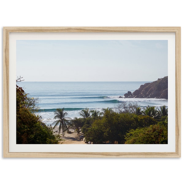 Fine Art Surf Print -  Oaxaca Mexico Waves Beach House Framed Photography Wall Decor