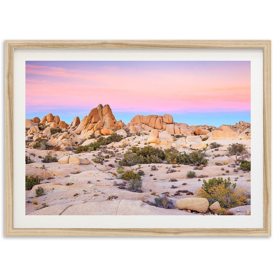 Framed Joshua Tree Fine Art Print | California Desert Landscape ...