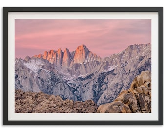 Framed Mt. Whitney Fine Art Print | California Mountain Landscape Photography