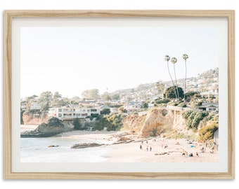 Fine Art California Beach Print - Coastal Laguna Beach Ocean Wall Art Framed Photography Print Home Decor