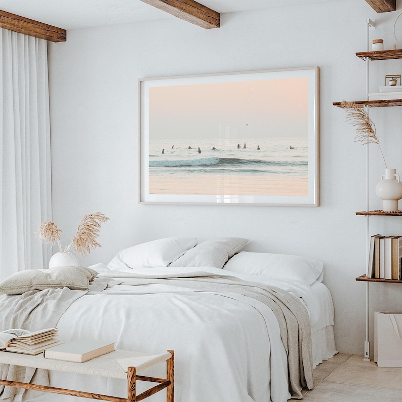 Affiche encadrée sur le thème du surf | Décoration murale plage côtière, photographie californienne, décoration océan, réunion de conseil d'administration image 6