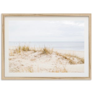 Fine Art Coastal Beach Print -  Ocean Sand and Sea Framed Fine Art Photography Home Wall Decor