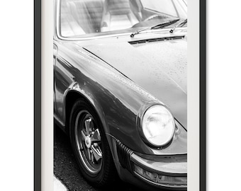 Framed Classic Porsche Print | Black and White Fine Art Car Photography