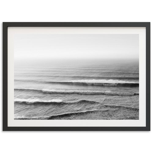 Fine Art Ocean Waves Surf Print Minimalist Beach House - Etsy