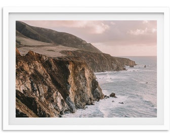 Fine Art Big Sur Ocean Print - California Beach Lifestyle Surf Landscape Framed Fine Art Photography Home Wall Decor