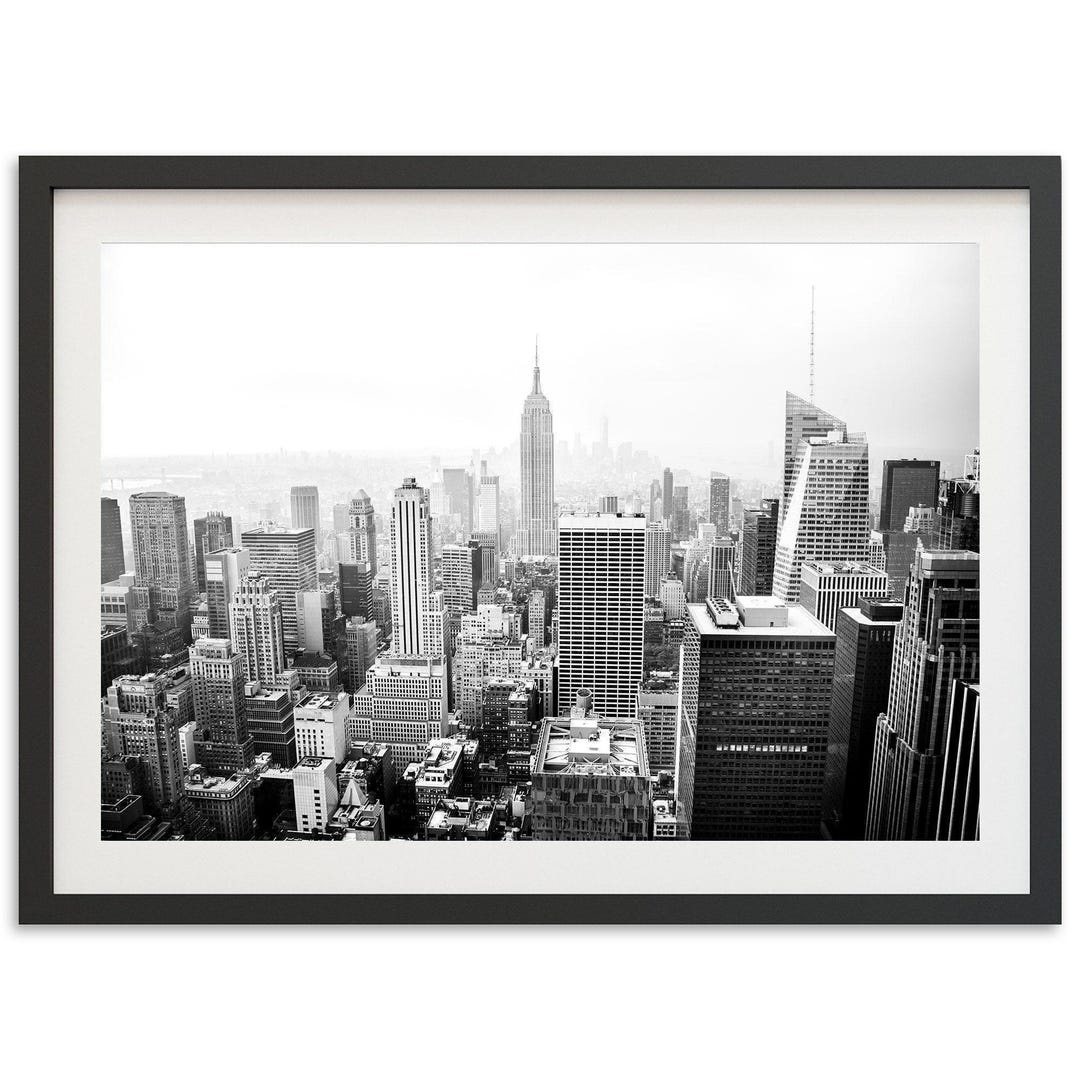 Framed Black and White New York City Photography Print | Urban Home ...
