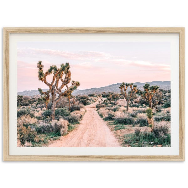 Fine Art Joshua Tree Fotografie-Druck – Wüsten-Wandkunst, gerahmte Landschaft, Kalifornien, Natur, Heimdekoration