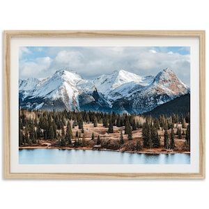 Framed Rocky Mountain Photography Print | Colorado Lake Landscape Wall Art