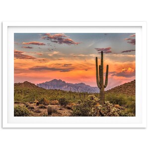 Framed Saguaro Desert Photography Print | Cactus Wall Art, Arizona - Etsy