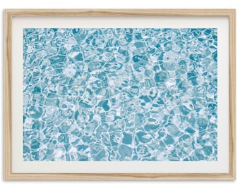 Framed Coastal Photography Print | Beach Wall Art, Ocean Decor, Poolside