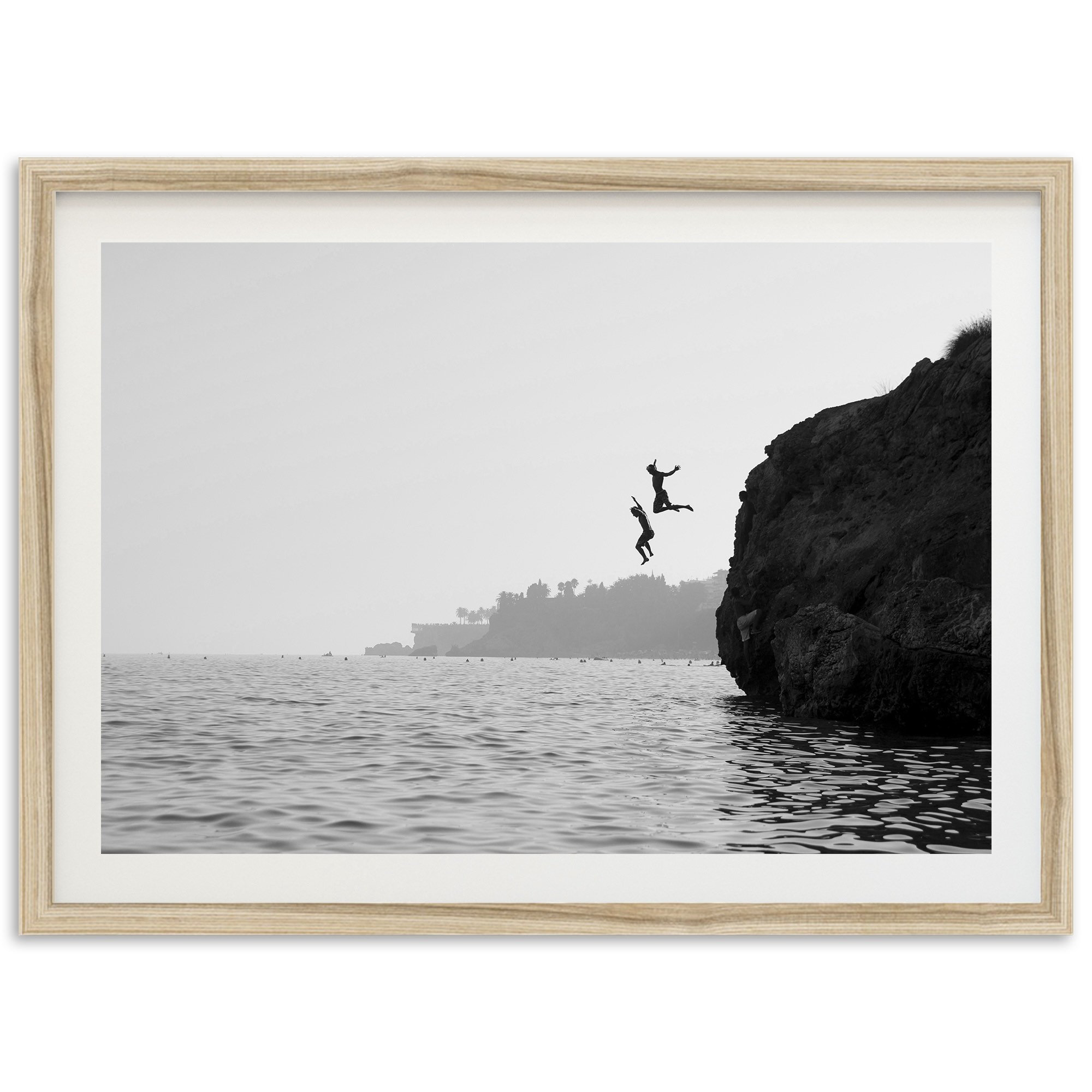 Fine Art Photography Print Black and White Ocean Minimalist