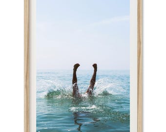 Fine Art Coastal Print - Framed Vintage Beach Photography