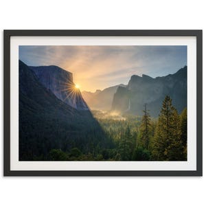 Fine Art Yosemite Print - Framed California Photography Wall Art, National Parks Print, Mountain Cabin Wall Decor