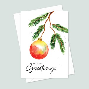 Lot de 10 cartes de voeux de Noël - Décoration festive - Cartes de vœux avec enveloppes