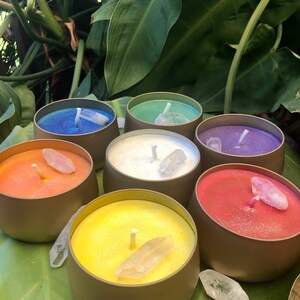 Chakra Candles! Set of 7 or Individual Chakra Candles. Free Shipping