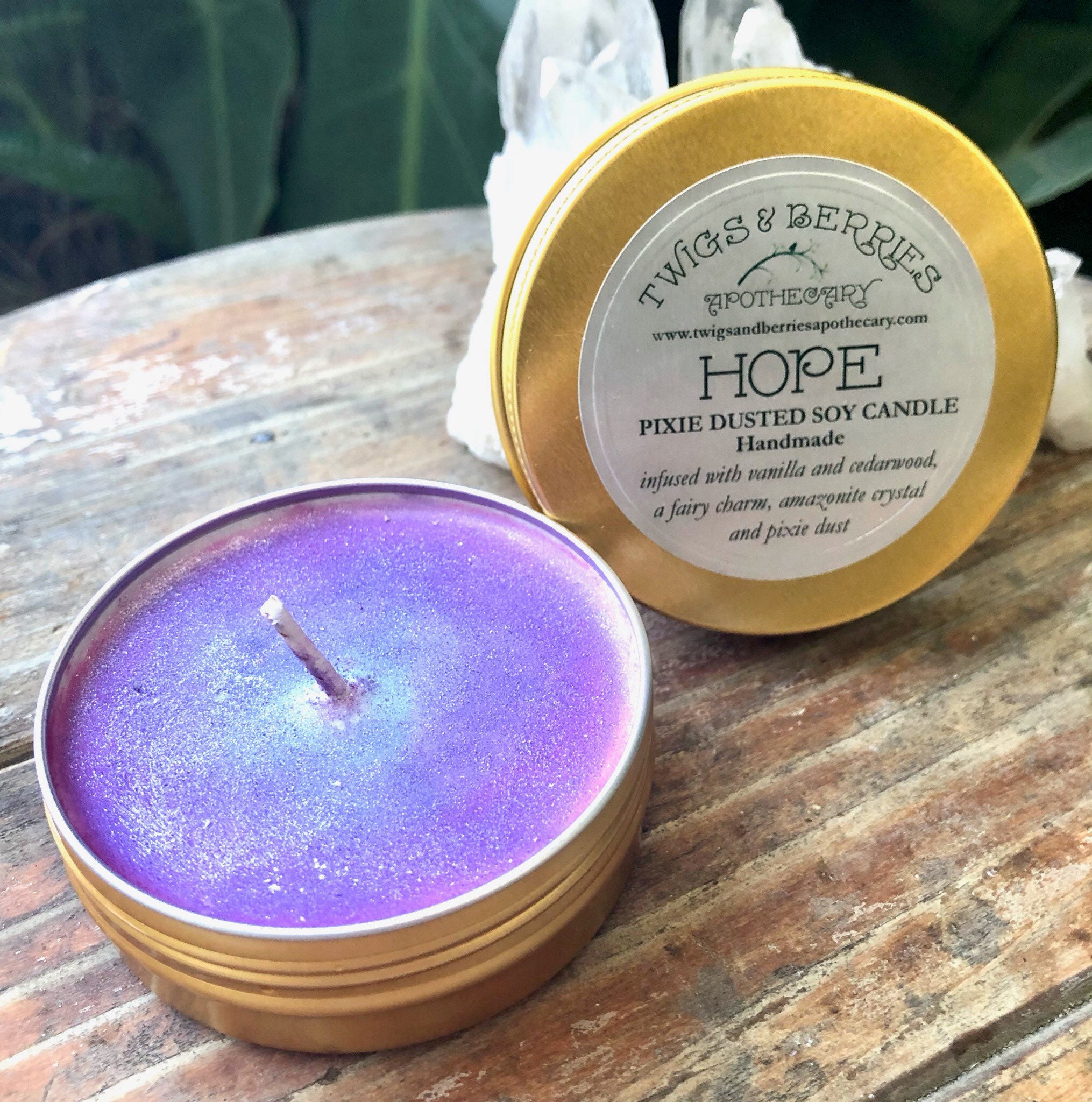 Vela de la esperanza vela del tesoro de hadas Etsy