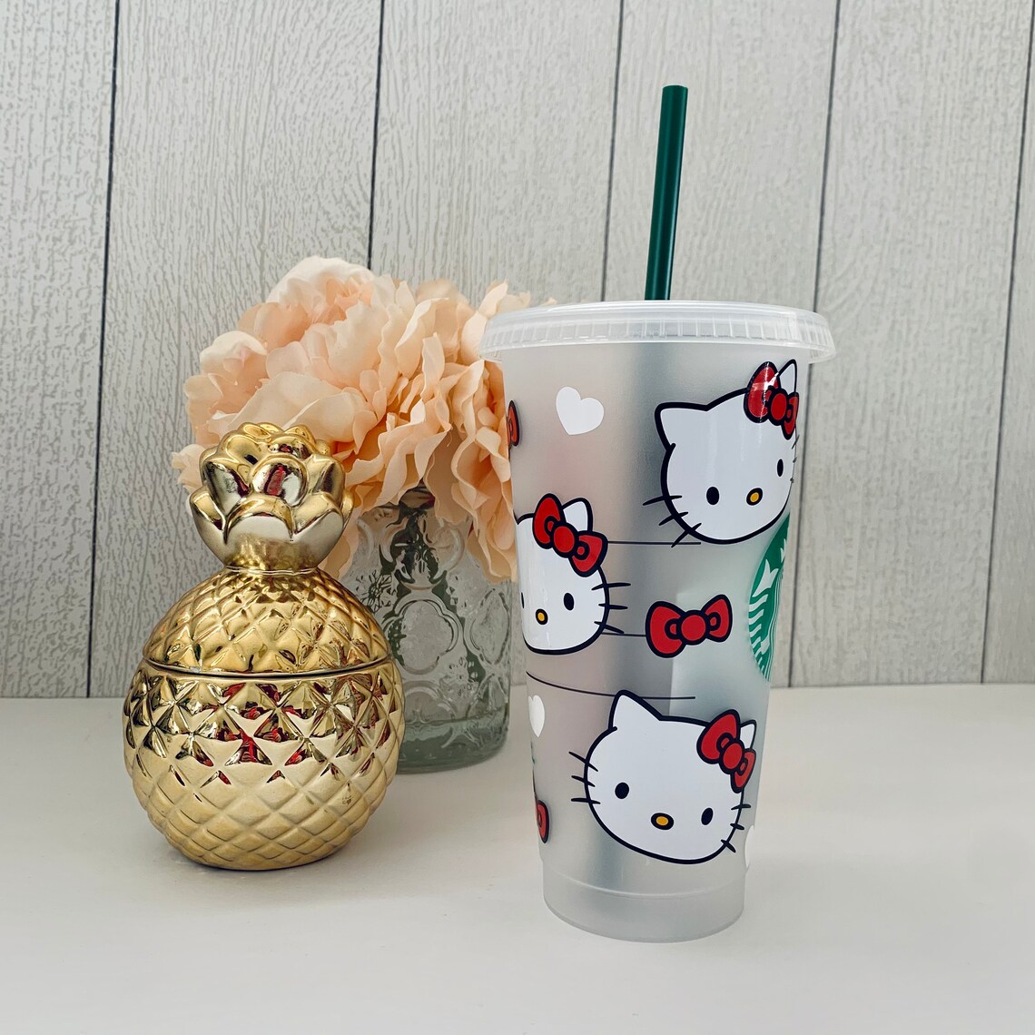 Personalized Hello Kitty cup Hello Kitty Starbucks cup Etsy