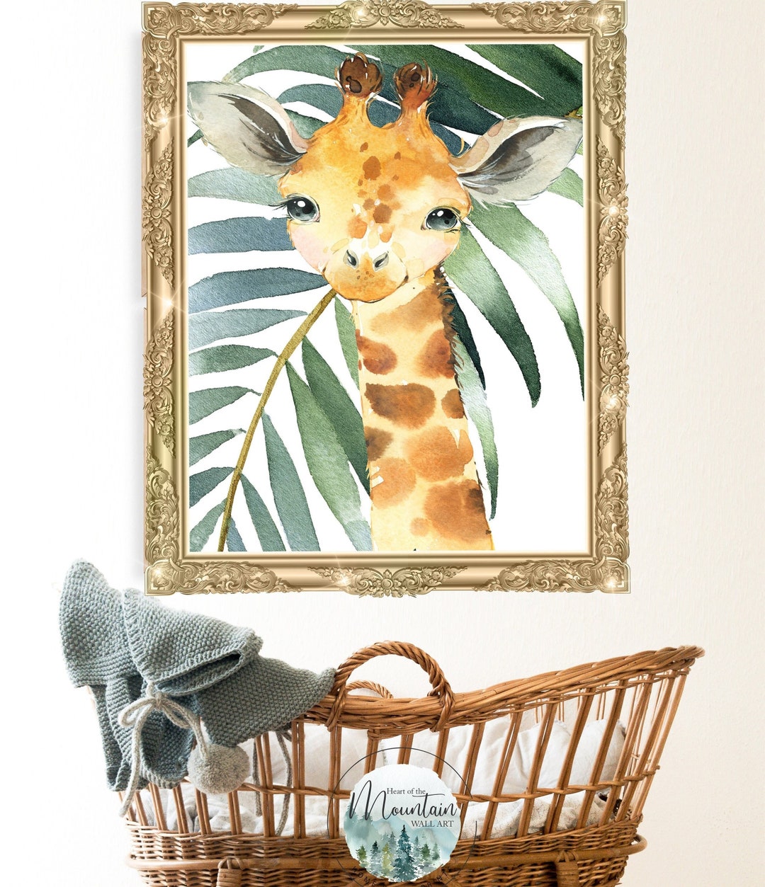 Safari Baby Giraffe Wall Art Nursery Printsafrican Decor Etsy Ireland