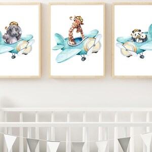 Printed Safari Nursery wall prints, Safari animal nursery prints, Animal nursery wall art