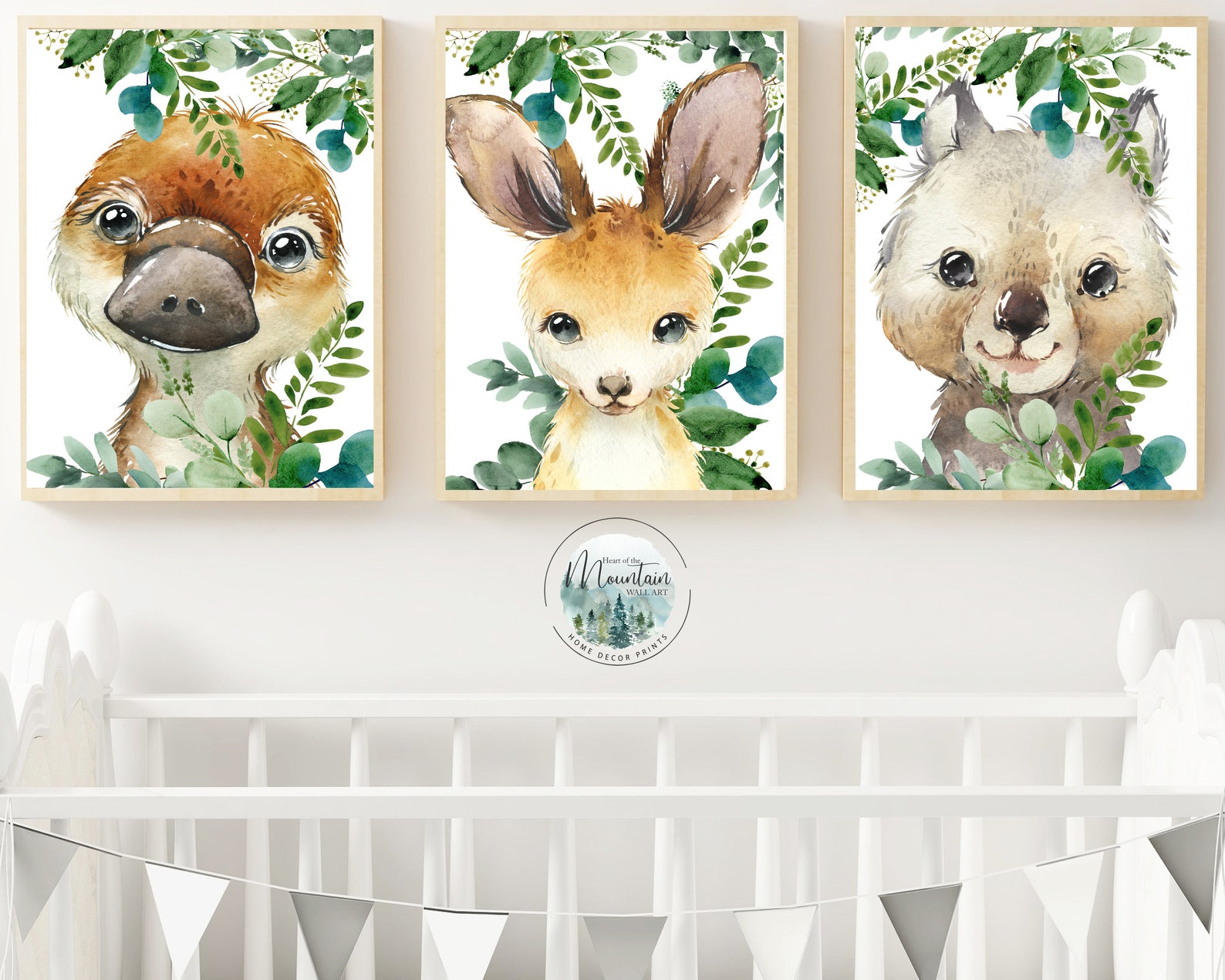 Printed Australian Nursery Wall Prints Australian Animal Etsy