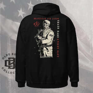Jiu Jitsu Train Hard, Fight Easy Hoodie, Martial Arts Hoodie, BJJ Clothing, Brazilian Jiu Jitsu Hoodie, Jiu Jitsu Gift, BJJ Hoodie