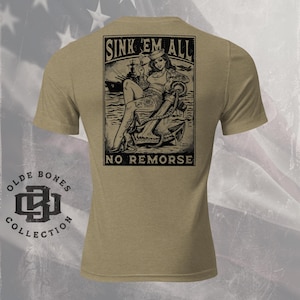 Afunde todos eles, Camiseta da Marinha, Camiseta Militar, Veterano da Marinha