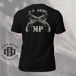 Army Military Police 100% Cotton Black Military T-Shirt