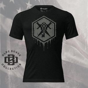 Tri-Blend Black DND Rogue Class T-Shirt, DND Rogue Logo T-Shirt