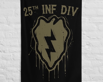 25th Infantry Division Flag, Tropic Lightning Army Infantry Wall Decor