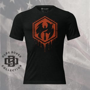 Tri-Blend Black DND Barbarian Class T-Shirt, DND Barbarian Logo Shirt