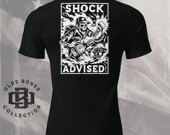 EMT T-Shirt, Paramedic EMS First Responder Tee, Emergency Medical Gift, Medic Shirt for EMS Professionals, Shock Advised