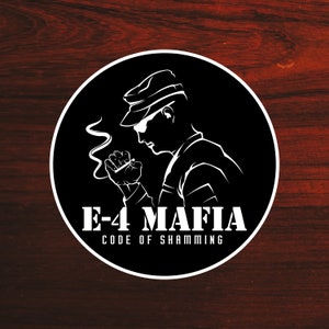 Army E-4 Mafia Sticker, Army Veteran Stickers, Funny Army Stickers, Military Sticker, Veteran Stickers