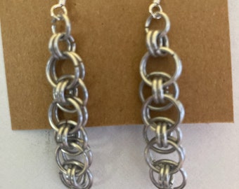 Anodized aluminum earrings