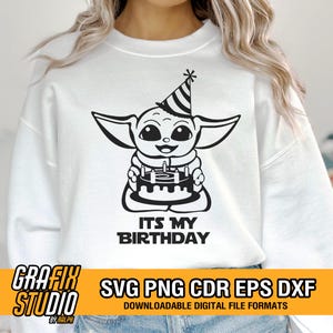 Baby Yoda Svg, Its My Birthday, Baby Yoda Birthday Svg, Yoda Birthday, Mandolorian Svg, Mandalorian,| This is the Way, Star Wars,
Grogu svg, Baby Yoda svg, The Child svg, Kid svg, The Mandalorian svg, Star Wars svg, Grogu Cut File