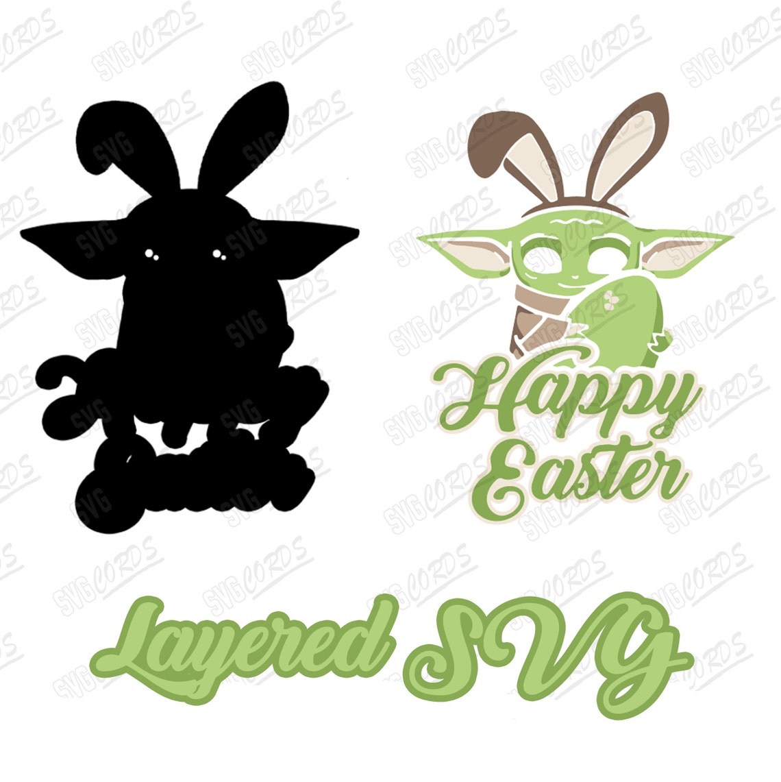 Download Baby Yoda Svg Happy Easter Mandalorian This is the way | Etsy