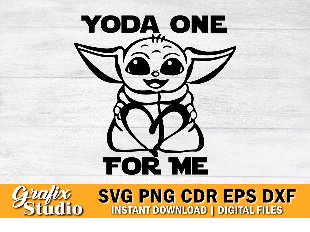 Baby Yoda Svg, Yoda One for Me, Grogu Svg, the Child, Cute Yoda
